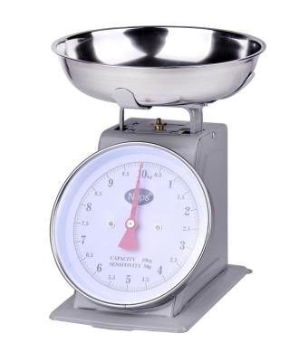 China Retro Stainless Steel Kitchen 10kg Mechanical Weight Scale 59x45.5x45CM for sale