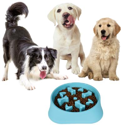 China Slow Viable Feeder Dog Bowl Bloat Retriever Dog Food Maze Interactive Puzzle Non Skid Feeder for sale