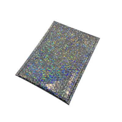 China Metallic Holographic Bubble Mailer Mailer Bubble Mailer Poly Bubble Mailer Bag Self Adhesive Custom Plastic Padded Bag Envelope for sale