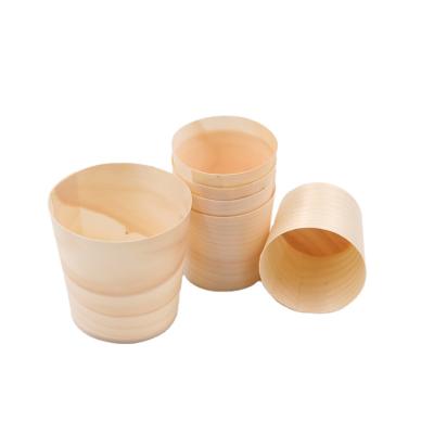 China Wholesale Food Grade Custom Paper Coffee Cup With Logo Tableware Disposable Wooden Cups Bulk Tea Cups for sale