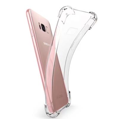 China 2021 1.5mm shockproof hybrid slim tpu mobile phone shockproof clear transparent case for Samsung NOTE J5 J7 series S6 S7 S8 S9 S19 for sale