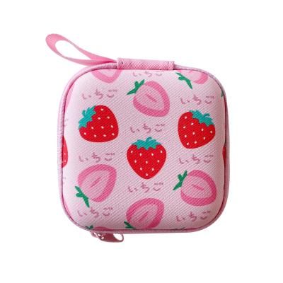 China Lovely Cartoon Light Weight 7.5*7.5cm Mini Portable Electronic Product Storage Bag Good Gift Children Girls Wife for sale