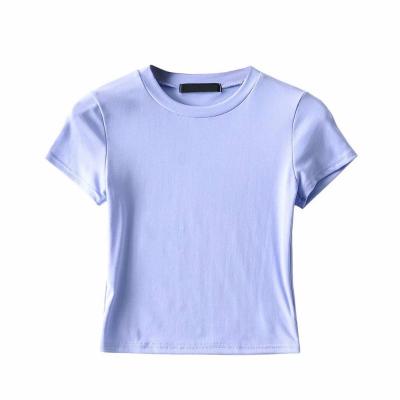 China 2021 New Fashion Casual Women's Anti-Wrinkle Graphics Famous Women's Summer Street T-shirt Elastic Tops for sale