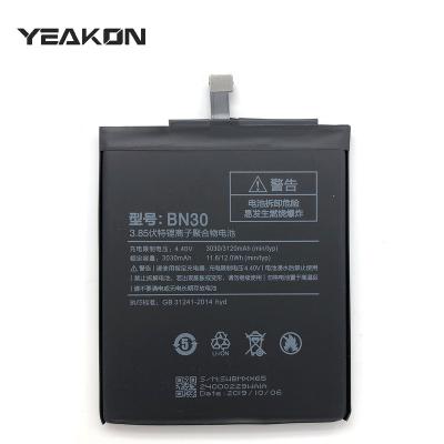 China Mobile Phone Battery Replacement For XIAOMI MI 4A Redmi 4A Part Number BN30 for sale