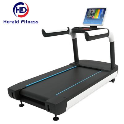 China Commercial Wholesale Price Shandong Commercial Gym Equipment Smart Screen Motorized Treadmill With Incline for sale