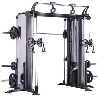 China Commercial Use Factory Directly Sell Exercise Strength Cable Machine Gym Functional Trainer&Smith Dual Equipment For Men Fitness for sale