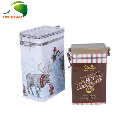 China Recycled Materials Candy Wholesale Coffee Sealed Jar Tea Tin Packaging Box for sale