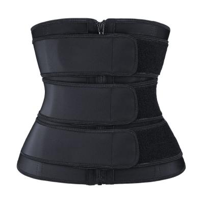 China Latex Zip Up Waist Trainer With 3 Belts for sale