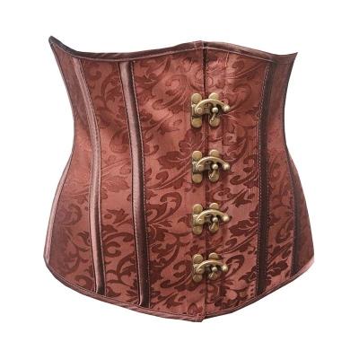 China Plus Size Leather Bustier Top Womens Underbust Corset for sale