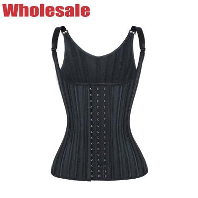 중국 Black 29 Steel Bones Waist Trainer Vest Hollow Breathable Waist Trainer Vest MHW100326B 판매용