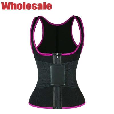 China Magical Velcro Workout Waist Trainer Vest Compression Sweat Vest for sale