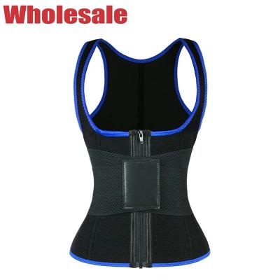 China Neoprene 5XL Sauna Compression Vest Sweat Vest Waist Trainer Plus Size for sale