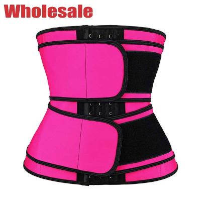 China 100 Latex-doppelter Abdominal- Gurt-doppelter Band-Taillen-Trainer 3 Schicht-Haken zu verkaufen