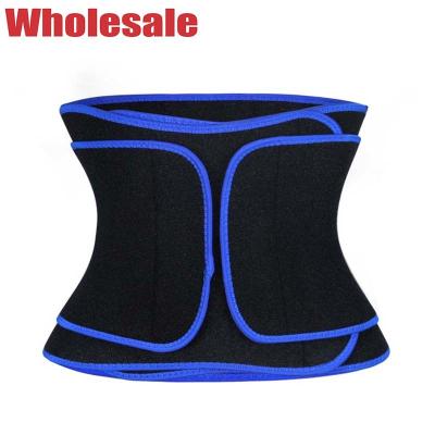 China NANBIN Blue Neoprene Fabric Waist Trainer Velcro Waist Cincher for sale