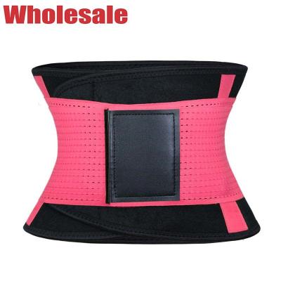 China Fluorescent Pink And Black Waist Trainer 2XL 80% Neoprene 20% Nylon for sale