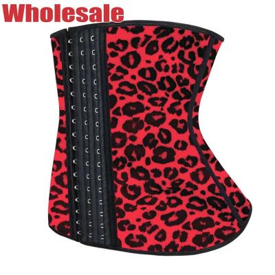 China Red Leopard Waist Cincher 6XL Plus Size Waist Shapewear Tummy Control for sale