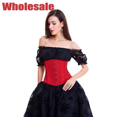 China Embroidered 2XL Bandage Corset Dress Bustier And Corset For Girls for sale