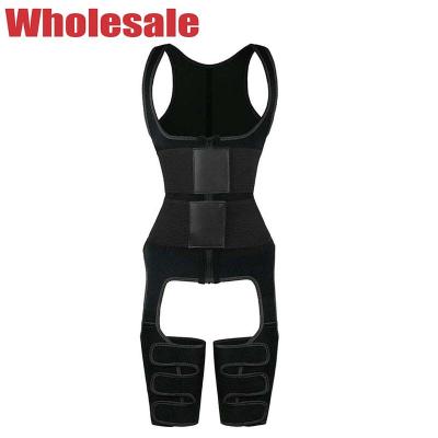 China Two Belts Full Body Waist Cincher Sauna Women'S Neoprene Sauna Vest for sale