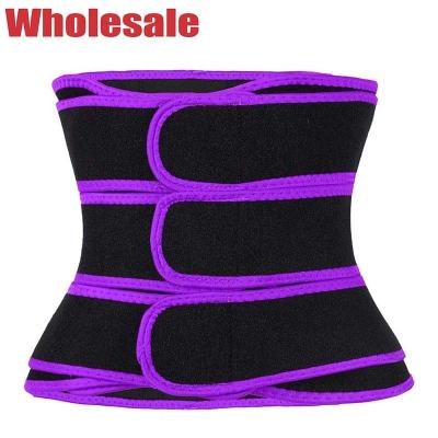 China Stomach Shaper Belt Power Gym 3 Belts Waist Trainer With Three Straps for sale