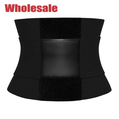 China Instructor elástico ajustable al por mayor Sauna Waist Trimmer de la cintura para las mujeres MHW100304B en venta