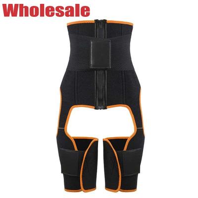 China Thigh Waist High Waist Trimmer Exercise Wrap Belt Sauna Slimming Body Shaper for sale