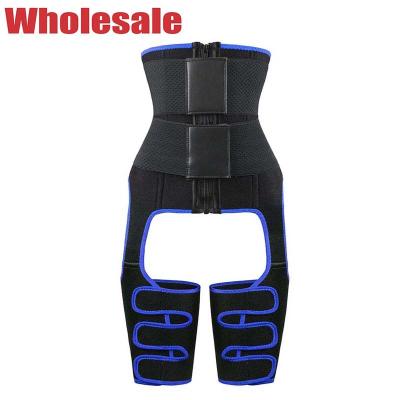 China Double Band Waist Trainer With Thigh Trimmer Plus Size 5XL 6XL for sale