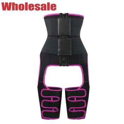 China 3XL 4XL Plus Size Waist Cincher 3 In 1 Waist And Thigh Trimmer Booty Sculptor for sale