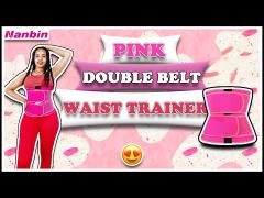 Pink Double Belt Waist Trainer | Wholesaler | Waist Trainer Factory