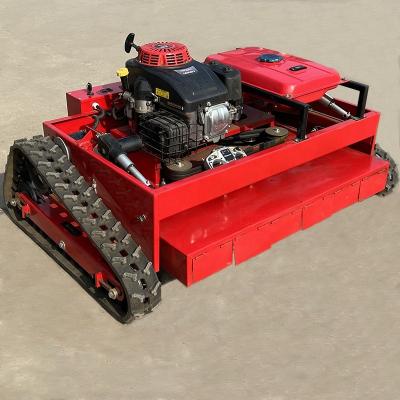 China Lowest Price Aluminum Chasis Manufacturer Lawn Mowers Crawler Robot Grass Cutter Remote Control Lawn Mower With CE for sale