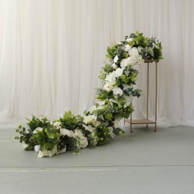 China New Hot Selling Home Flower Design Background Flower Strip Wedding Decoration Table Decorative Wedding Centerpiece LFB1040 Luckygoods for sale