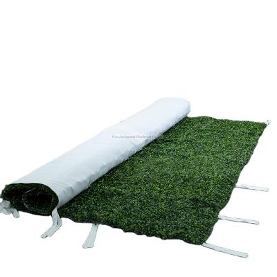 China Handmade Christamas Home Decoration LFB1197 Christmas Decoration Roll Up Wall Grass Green Backdrops For Sale for sale