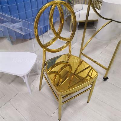 China Luckygoods High Quality Luxury Furniture Hot Sale Metal Gold Chair Comfortable Hot Event Wedding Chair CY210511-16 for sale