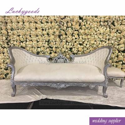 China Wholesale White Wedding Hotel Chair LG20180402-3 Sofa Chair Newlyweds Sofa Chair for sale