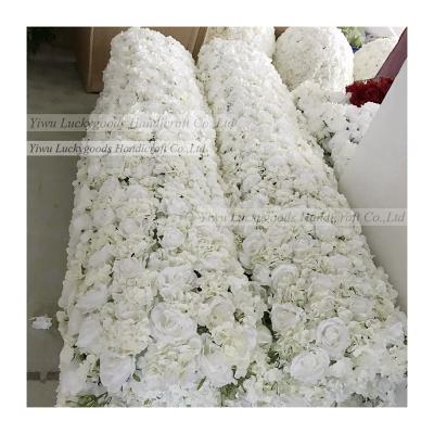 China LFB1000 Wedding Party Event Luckygoods Wedding Table Flower Runner Artificial Flower Wedding Decorative Layout for sale