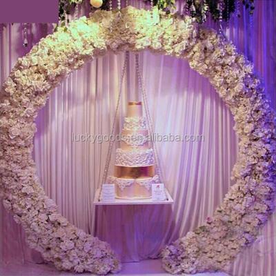 China 2021 new arrival white wedding and party heart flower arch for sale LDJ036-4 for sale