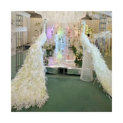 China Peacoke The Wedding Morden LDJ957 Elegant Tall Stage Showcase Decoration White for sale