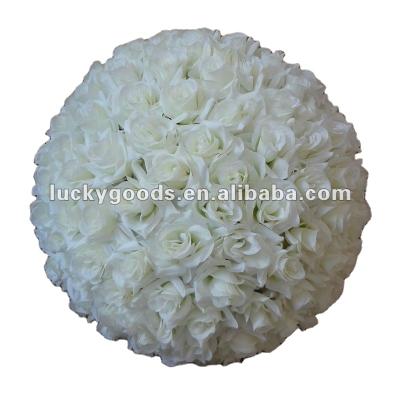 China Wedding Decoration Ball 60cm Cream White Flower Ball, Artificial Flower Ball For Wedding Decoration for sale