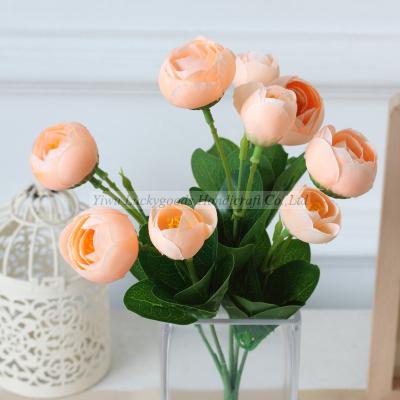 China LF710 Hot Sale European Style Artificial Silk Flower Rose Buds Bouquets Factory Price 30cm for sale