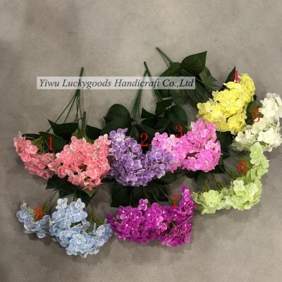 China BH210313-101 High Quality Artificial Hydrangea Flowers For Wedding Decor Length45cm for sale