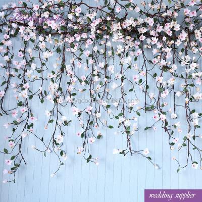 China Wholesale LFV067 Elegant Indoor Decorative Artificial Magnolia Flower Vine Party for sale