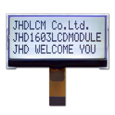 China 1.3 Inch 20Pin Display LCD Module With 16x3 Resolution IC ST7038S Interface JHD1603-G03BFW-G 2.4 for sale