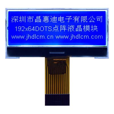 China Industrial Graphic Display Screen 192x64 192*64 LCD Module JHD19264-G26BSW-B 2.0 for sale