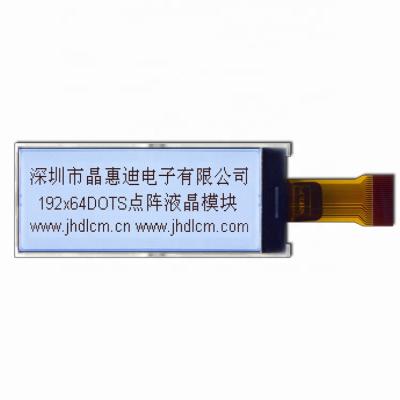 China 2.4 Inch Good Quality LCD Display 192x64 Character Professional Lcd Show Module JHD19264-G273BTW-G 2.4 Inch for sale