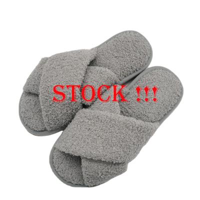 China Fashion trend comfortable gray home indoor and outdoor common cloud velvet unisex slippers for women for sale