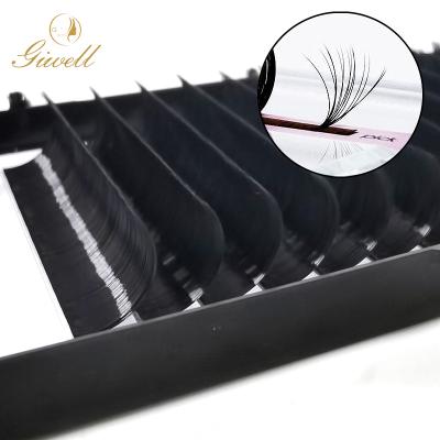 China GIWELL PBT Fiber Natural Professional Russian Long Lash Extensions Easy Fan Auto Korean Flower for sale