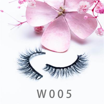 China GIWELL feather faux 3d natural look mink ty lashes lash korean factory wholesale private logo mink eyelashes for sale