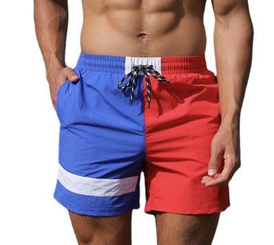 China New Two Tone Anti-Wrinkle Color Mens White Mesh Beach High Quality Summer Double Layer Custom Shorts for sale