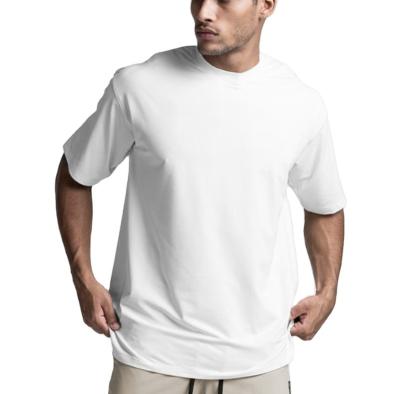 China Anti-Wrinkle New American Street Street Short Sleeve T-shirt Loose Large Size Split T-shirts OEM T-shirt Cotton Blend Plain T-shirts for sale