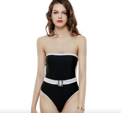 China Breathable Sexy Strapless One Piece Swimsuit With Straps Japan Girl Swimwear for sale