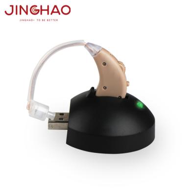 China Wireless Rechargeable BTE USB Hearing Aids Earphone For Deaf JH-338C for sale